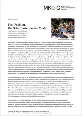 Fast Fashion Pressetext